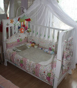 婴儿床品床上用品套件，婴儿床围十四件套，全棉可拆洗