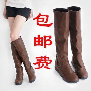 49包快递2010新款 韩国人气女靴休闲内加绒平底内增高<span class=H>高筒靴</span>女靴