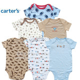 冲金冠特价～美国carter's全棉短袖三脚连体哈衣、爬服[F50306]