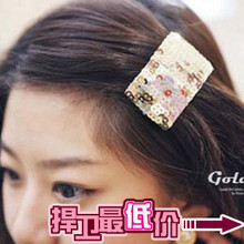 满19包邮■[8046]韩国饰品 超赞动人色彩 闪闪亮片发夹 热销中