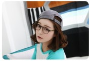 韩国进口眼镜框架超轻记忆圆框tr90眼镜复古近视眼镜框斑马腿