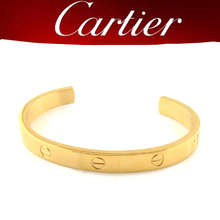 [] Contador con los modelos de calidad genuina de oro pulsera de Cartier Cartier apertura de pulsera de titanio / pulsera