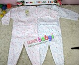 限时打折婴幼服饰透气纱布 润邦2324纱布长袖肩钮套装