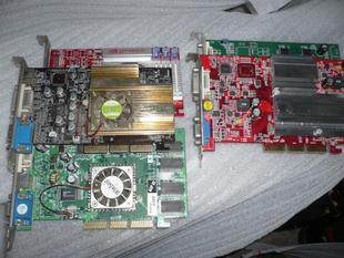 四钻信誉 FX5200\ ATI9550 6200 128M AGP显卡