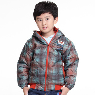  小猪班纳新款 男童童装 儿童短款带帽棉衣棉袄反季特价
