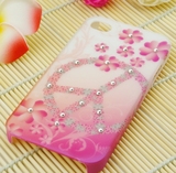 Special promotions of Korea iphone44s2012 art rhinestone decals cellphone shell cases shell protective sleeve