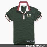 【5折】DEERE MARCHI镶嵌纯棉翻领修身男士短袖<span class=H>polo</span>衫 ZO-009