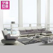 艺曼世嘉皮布结合沙发，客厅转角沙发现代组合沙发sf168#