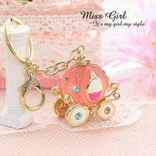 Miss Girl*包邮*童话仙度瑞拉南瓜马车钥匙扣-粉色金1102361