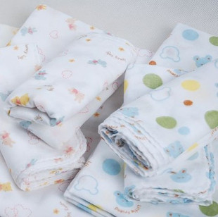 Baby double gauze cartoon  towel bath towel large shawl 32*80CM YP006