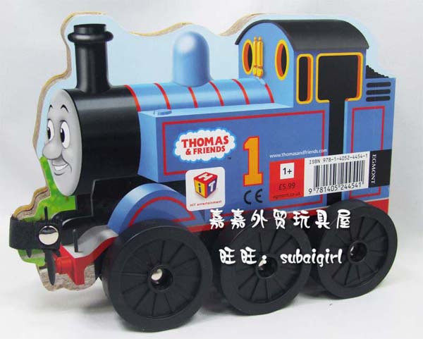 秒杀！原版英文故事书 车轮书 托马斯小火车-伟大的赛跑