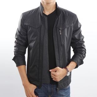  新款秋装 七匹狼男装 男士休闲夹克 男式立领薄款茄克12818