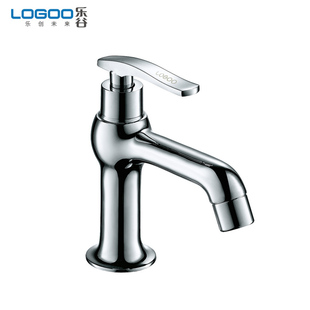 Valley bathroom European style single Washbasin faucet single hole copper single cold tap hold water  open