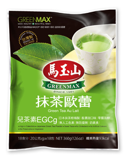  台湾老字号马玉山-绿茶抹茶歐蕾(18入)。--经典下午茶