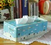 创意可爱纸巾盒家居车用铁皮抽取式纸巾筒抽纸盒马口铁盒中号