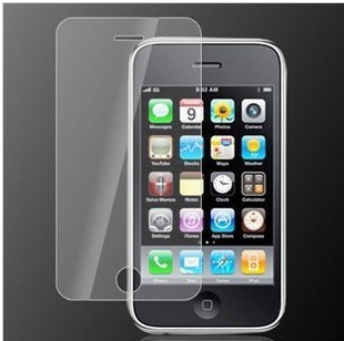 适用苹果3g屏幕贴膜，iphone3gs手机膜高清磨砂，防指纹膜镜子膜
