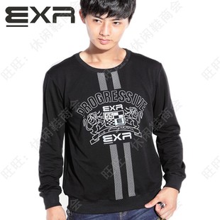 韩国EXR男款长袖T恤 13年秋季EXR长袖T恤韩版赛车327