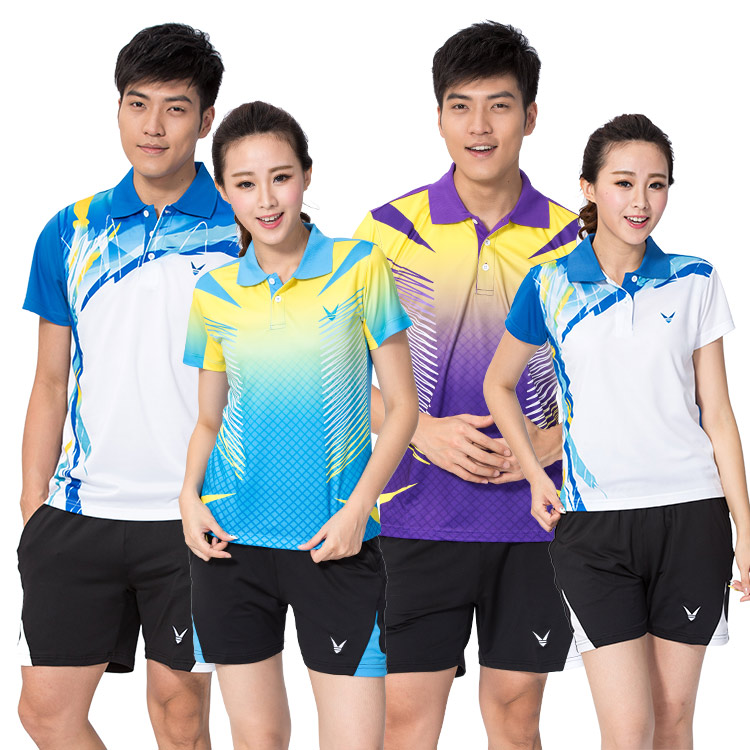 羽毛球服套装男女款篮球网球排球运动服短袖上