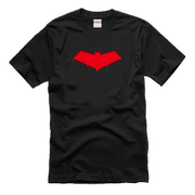 dc超级英雄t恤红帽火魔红头罩，蝙蝠侠罗宾圆领男女情侣装短袖t恤