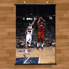 NBA巨星闪电侠韦德强行上篮海报挂画有框画客厅装饰画玄关无框画