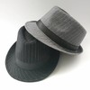 韩版潮条纹礼帽女春夏天复古帽子，英伦小西装，帽男爵士帽舞台帽