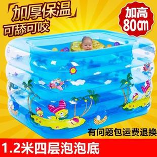 1.8充气塑料男童长方形婴儿，游泳池小号浴池家用米，洗澡泡澡盆单人