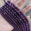 天然紫水晶 4-6-8-10-12mm紫晶圆珠散珠子 diy饰品配件