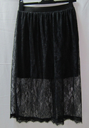 欧美大牌网纱松紧半身裙夏季通勤蕾丝气质蓬蓬裙，半身裙中长裙