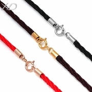超牢固芊棉编织项链绳琥珀，翡翠玉石吊坠挂绳男女红绳项链绳子