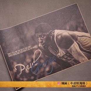 小前锋Paul George海报保罗乔治 NBA泡椒海报步行者队球星挂图