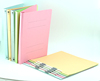 纸质文件夹10个装环保彩色纸制平面文件夹打孔资料夹 A4塑胶夹具单夹单片夹收纳装订报告夹