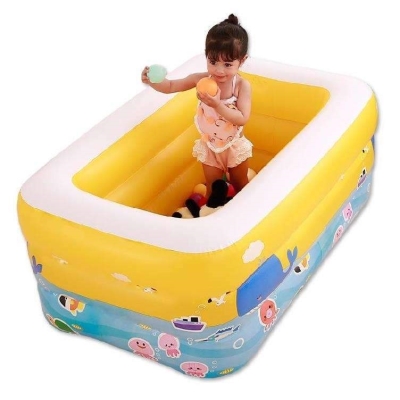 小型庭院宝宝游泳池家用婴儿充气浴盆加大商用小孩幼儿童充气