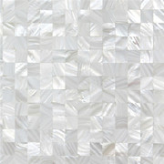 天然贝壳马赛克瓷砖主材自然色白色油花密拼网拼20 25