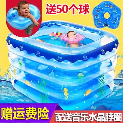 速发。戏水池长方形儿童充气游泳池一米五1米宽母婴男孩家庭180厘