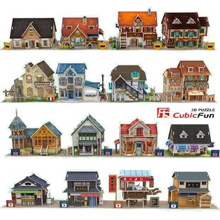 乐立方3d立体拼图世界，风情游著名建筑纸，模型玩具diy拼装小屋房子