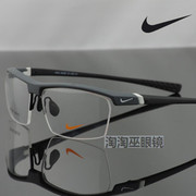 运动眼镜篮球足球跑步近视，男半框眼镜框tr90超轻舒适纯黑眼镜架