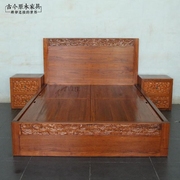 新中式1米8双人床可定制家具，bd209东南亚风格，中式实木雕花双人床