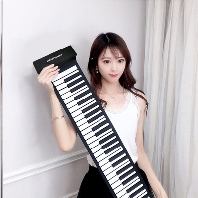 手卷电子钢琴88键61键加厚专业版成f人初学者练习便携式折叠键盘
