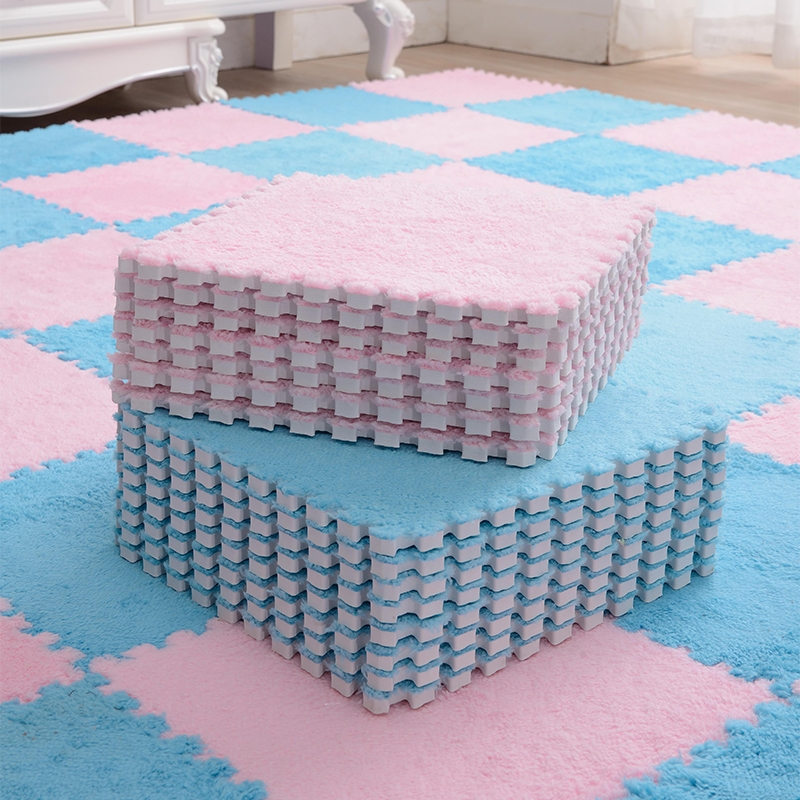 60泡沫地垫拼接卧室地毯，家用榻榻米拼图毛毯，垫子儿童爬行垫地板垫
