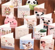 韩版信封可爱祝福小卡片卡通儿童贺卡创意diy通用感谢卡生日礼物