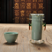 汝瓷红茶泡茶器哨子汝窑茶壶茶杯耐热玻璃陶瓷功夫茶具绿茶冲茶器