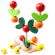 儿童创意拼插智慧树拼装积木宝宝早教益智启蒙木质玩具1-3-6周岁
