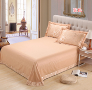 全棉床单单件夏凉贡缎，提花纯棉欧式圆角1.5米1.8米2.0米