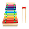 木制儿童益智玩具八音阶敲琴 敲打木琴 幼教音乐乐器益智玩具