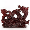 木雕龙红木雕刻工艺品摆件 新中式客厅装饰品 实木质12十二生肖龙