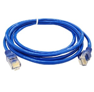 蓝色 机制成品1米2M/3M/5M/10M网线RJ45电脑路由器连接线带水晶头