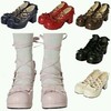 日本正版BL少女可爱系公主软妹高跟绑带鞋 lolita洛丽塔鞋子