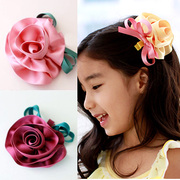 儿童舞蹈服饰品韩版女童头饰发饰表演演出服花朵头花发夹边夹