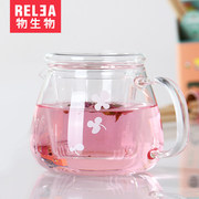 小花壶耐热高温玻璃茶壶过滤茶具玫瑰红枣花茶养生茶保健茶茶壶