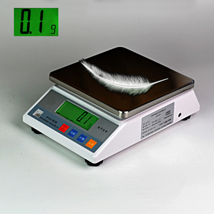 金珂华5kg10kg/0.1g高精度电子秤电子天平厨房称中药茶叶烘焙充电
